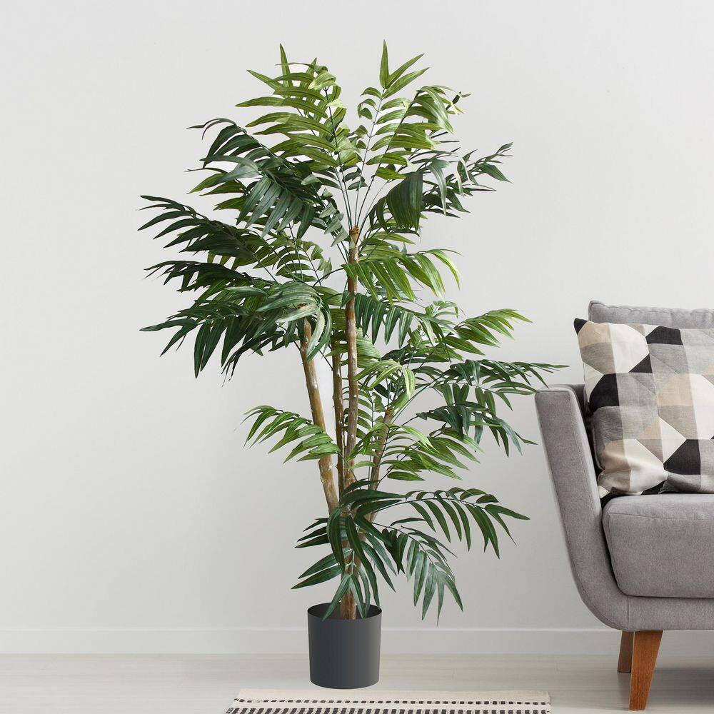 🌴 5-Foot Artificial Tropical Palm Tree in Decorative Pot