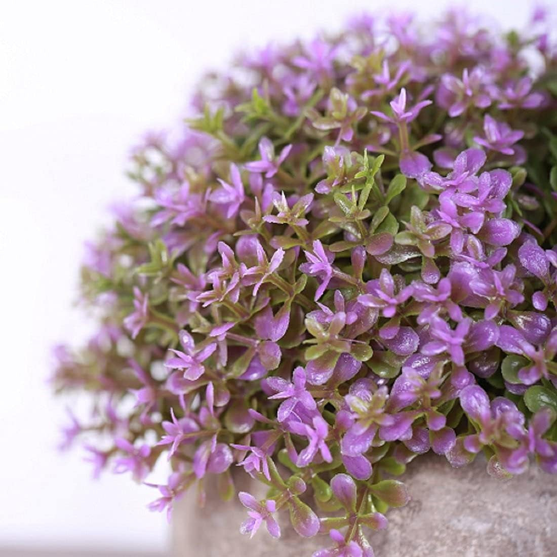 🌼 Artificial Lavender Plant in Decorative Gray Pot