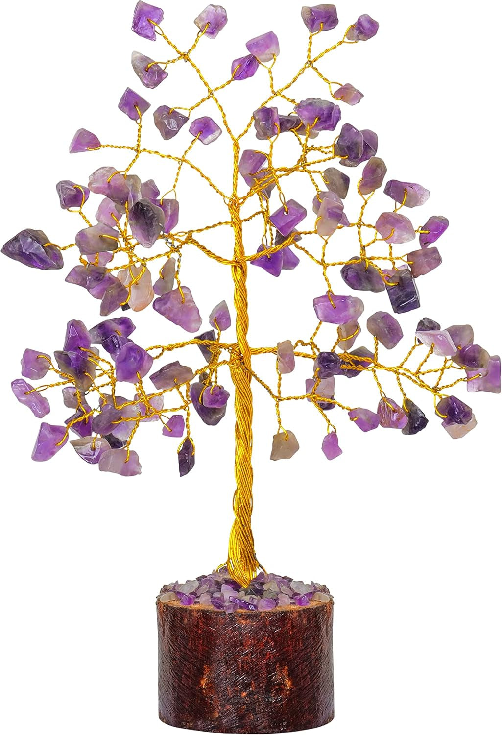 💜 Amethyst Bonsai Money Tree with Crystal Gemstones