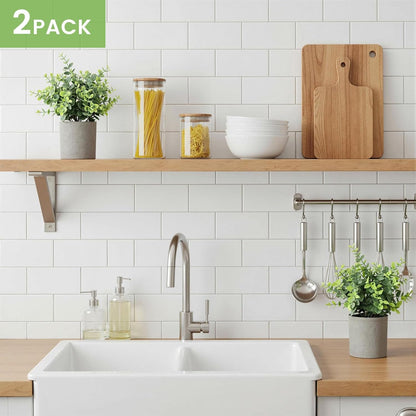 2 Pack Small Eucalyptus Plant, 8.6" Tall Small Fake Plants Potted Realistic Artificial Indoor Plants with Carry Bag for Bathroom Shelf Home Decor