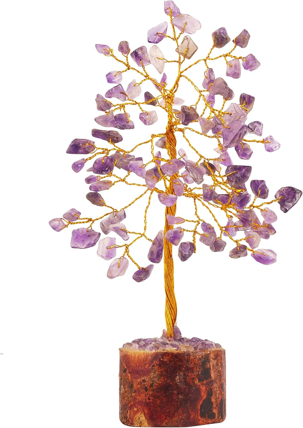 💜 Amethyst Bonsai Money Tree with Crystal Gemstones