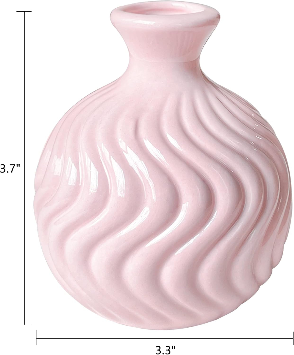 🌸 Pink Ceramic Ikebana Bud Vase