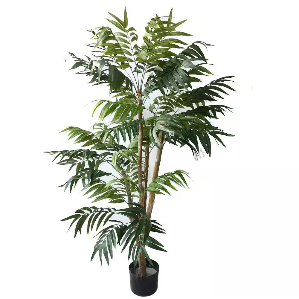 🌴 5-Foot Artificial Tropical Palm Tree in Decorative Pot