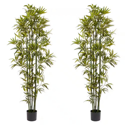 🎋 Artificial Bamboo Trees Set of 2