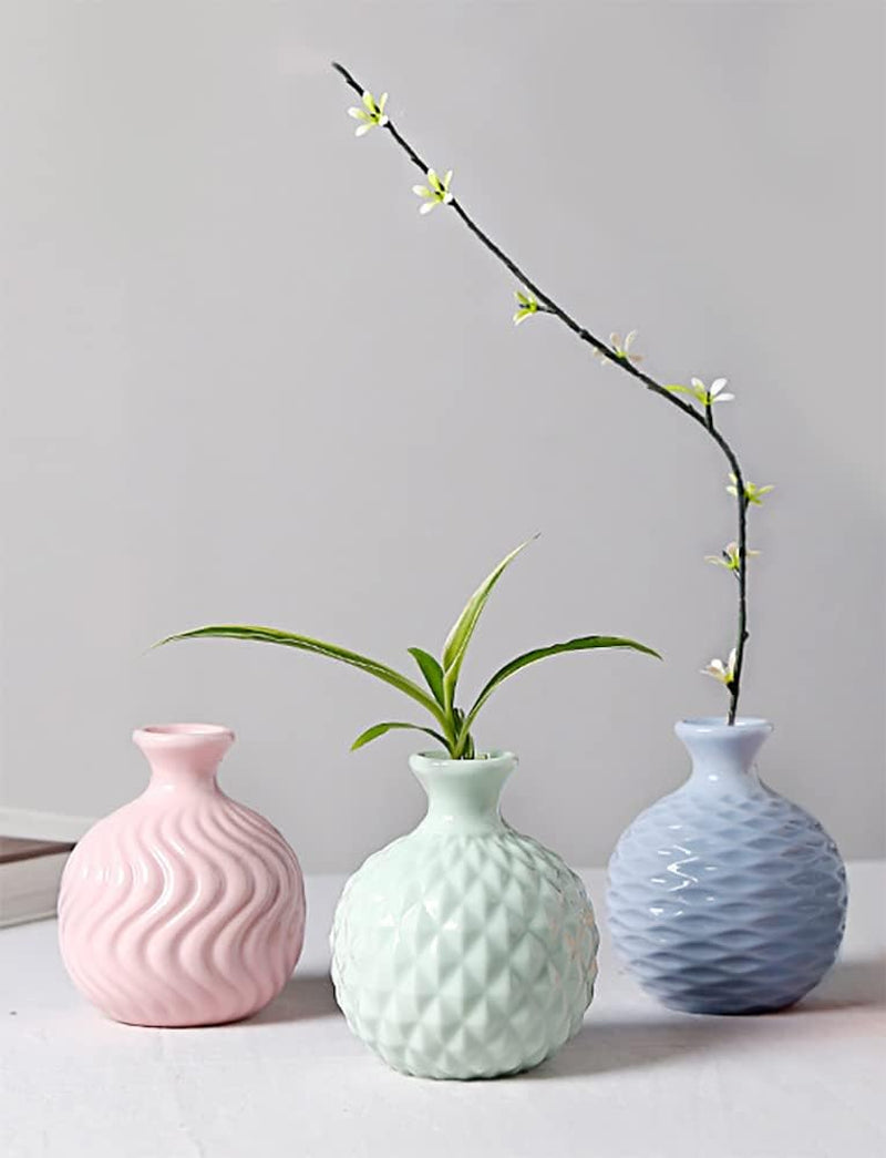 🌸 Pink Ceramic Ikebana Bud Vase