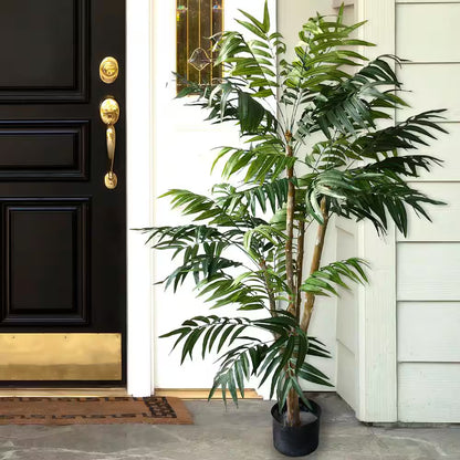🌴 5-Foot Artificial Tropical Palm Tree in Decorative Pot